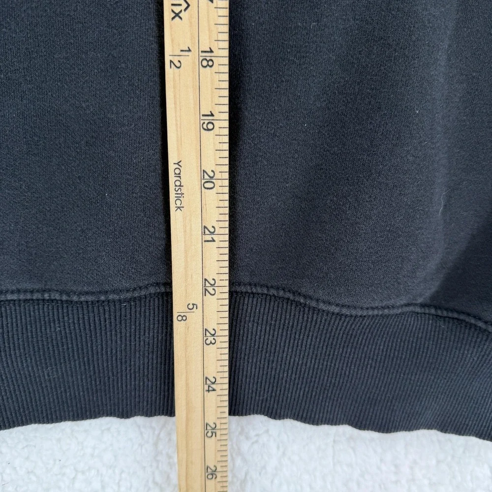 The North Face Hoodie Sweatshirt Mens Small Black‎ Pullover Big Logo Graphic